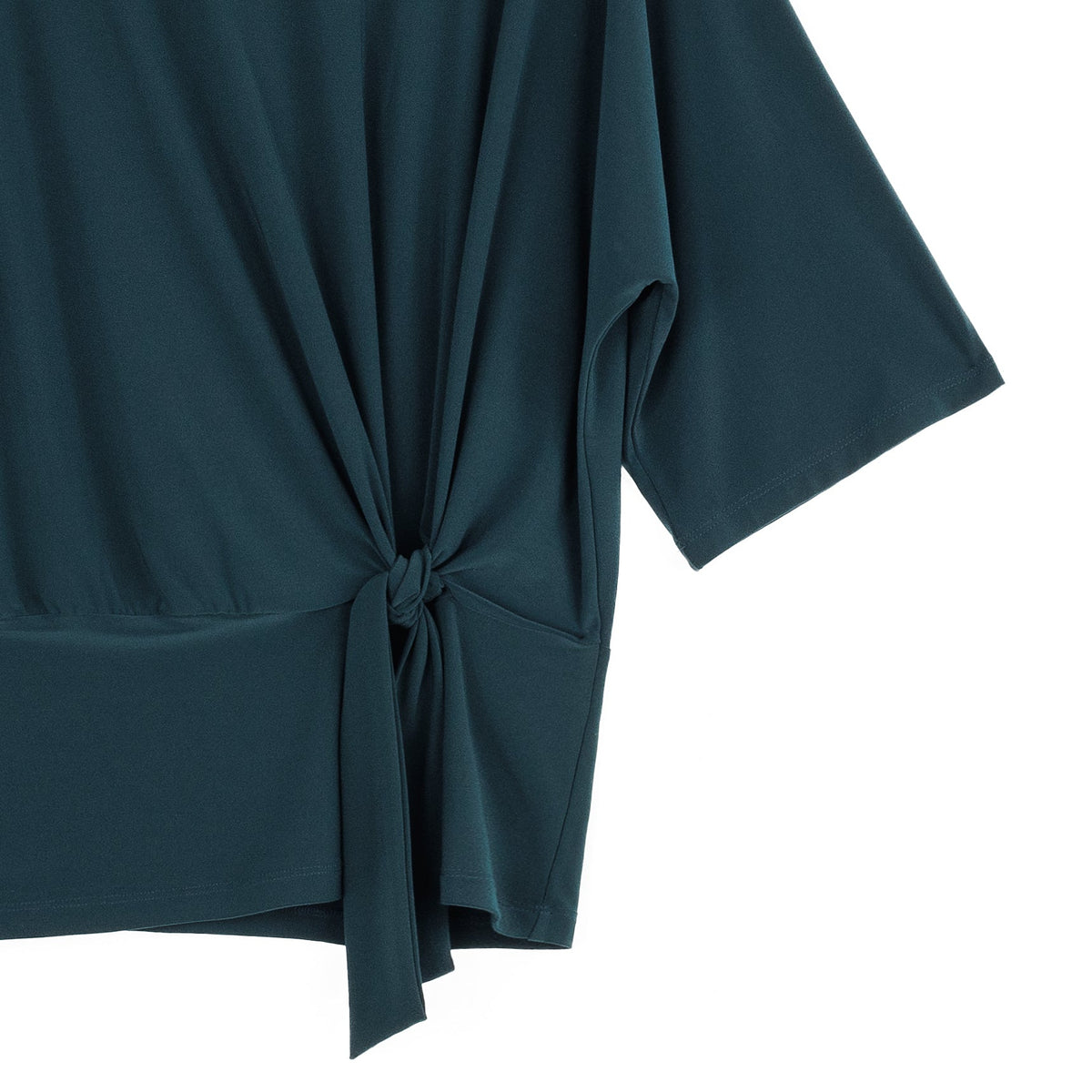 Signature Side Tie Top - Hunter Green - Final Sale | Clara Sunwoo Recommended
