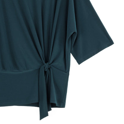 Signature Side Tie Top - Hunter Green - Final Sale | Clara Sunwoo Recommended