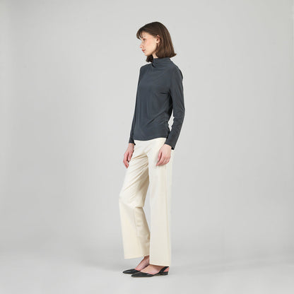 Mock Funnel Neck Top - Charcoal | Clara Sunwoo Popular