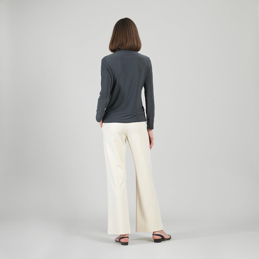 Mock Funnel Neck Top - Charcoal | Clara Sunwoo Popular