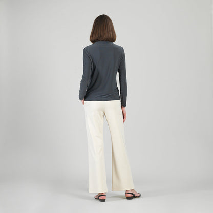 Mock Funnel Neck Top - Charcoal | Clara Sunwoo Popular