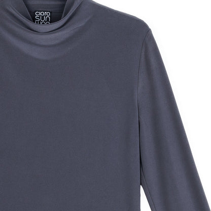 Mock Funnel Neck Top - Charcoal | Clara Sunwoo Popular