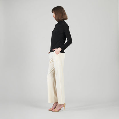 Mock Funnel Neck Top - Black | Clara Sunwoo Smart Buy