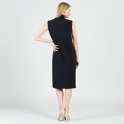 Signature Mock Neck Midi Dress - Black - Final Sale! | Clara Sunwoo Latest