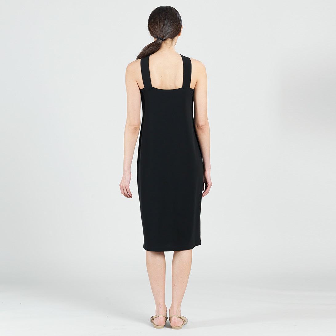 Grecian Halter Midi Sheath Dress - Black - Final Sale! | Clara Sunwoo Quality