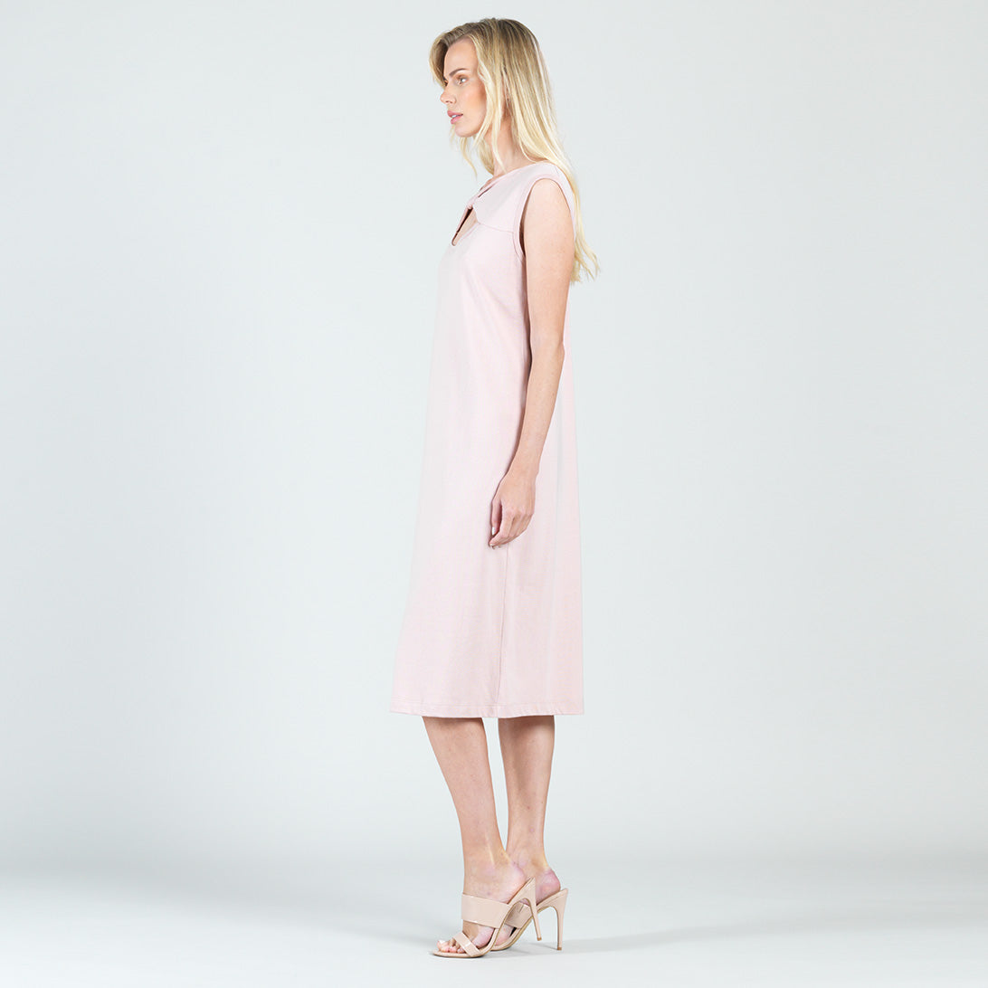 Modal Cotton - Reversible Cut Out Midi Dress - Mauve - Final Sale! | Clara Sunwoo Essential
