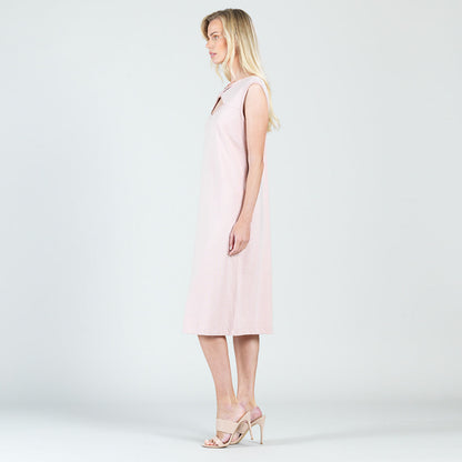 Modal Cotton - Reversible Cut Out Midi Dress - Mauve - Final Sale! | Clara Sunwoo Essential