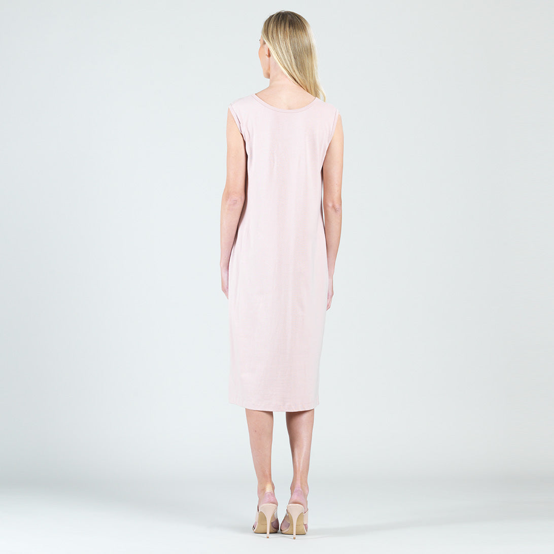 Modal Cotton - Reversible Cut Out Midi Dress - Mauve - Final Sale! | Clara Sunwoo Essential