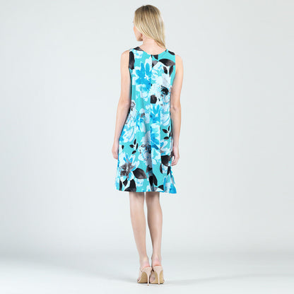 Jewel Neck Swing Dress - Floral Petal - Final Sale! | Clara Sunwoo Top Pick