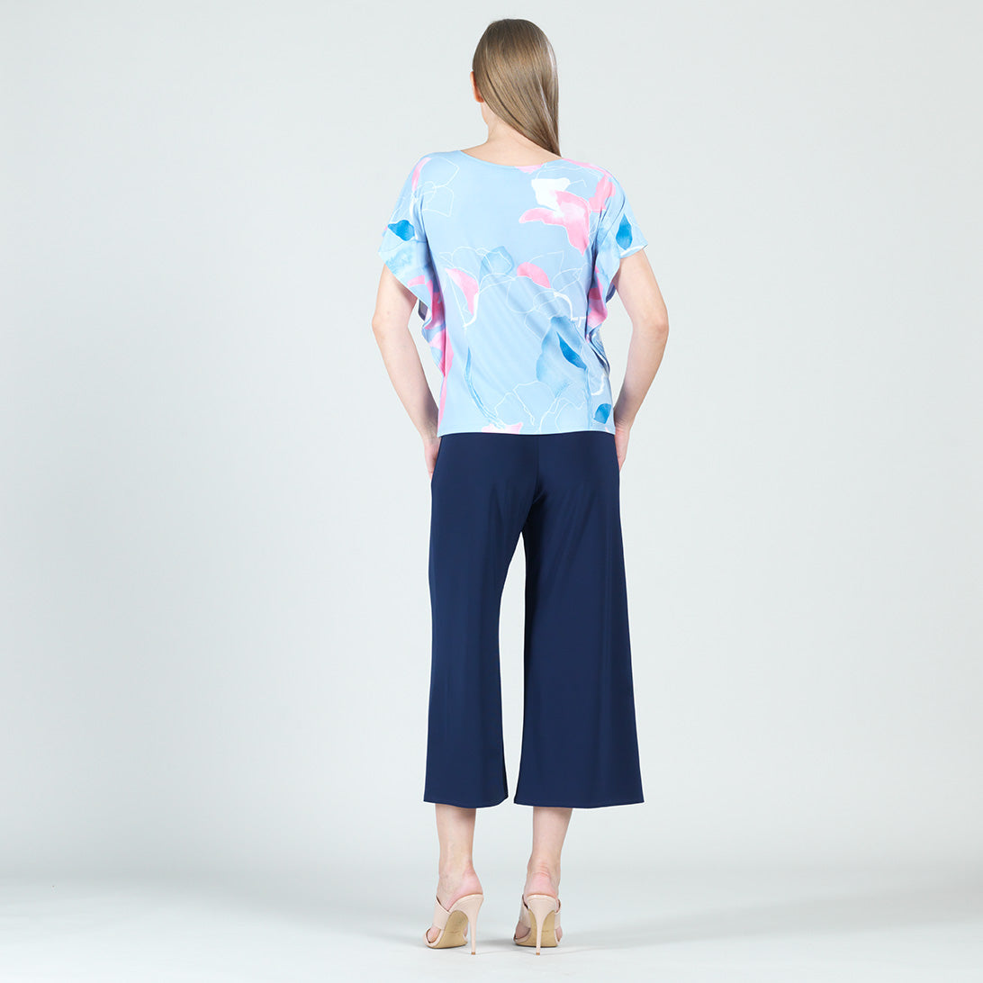 Flutter Sleeve Top - Floral Sketch-Peri - Final Sale | Clara Sunwoo Best Seller