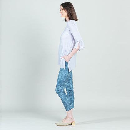 Peach Knit - Tie Cuff Side Vent Tunic - Lavender - Final Sale! | Clara Sunwoo Discount