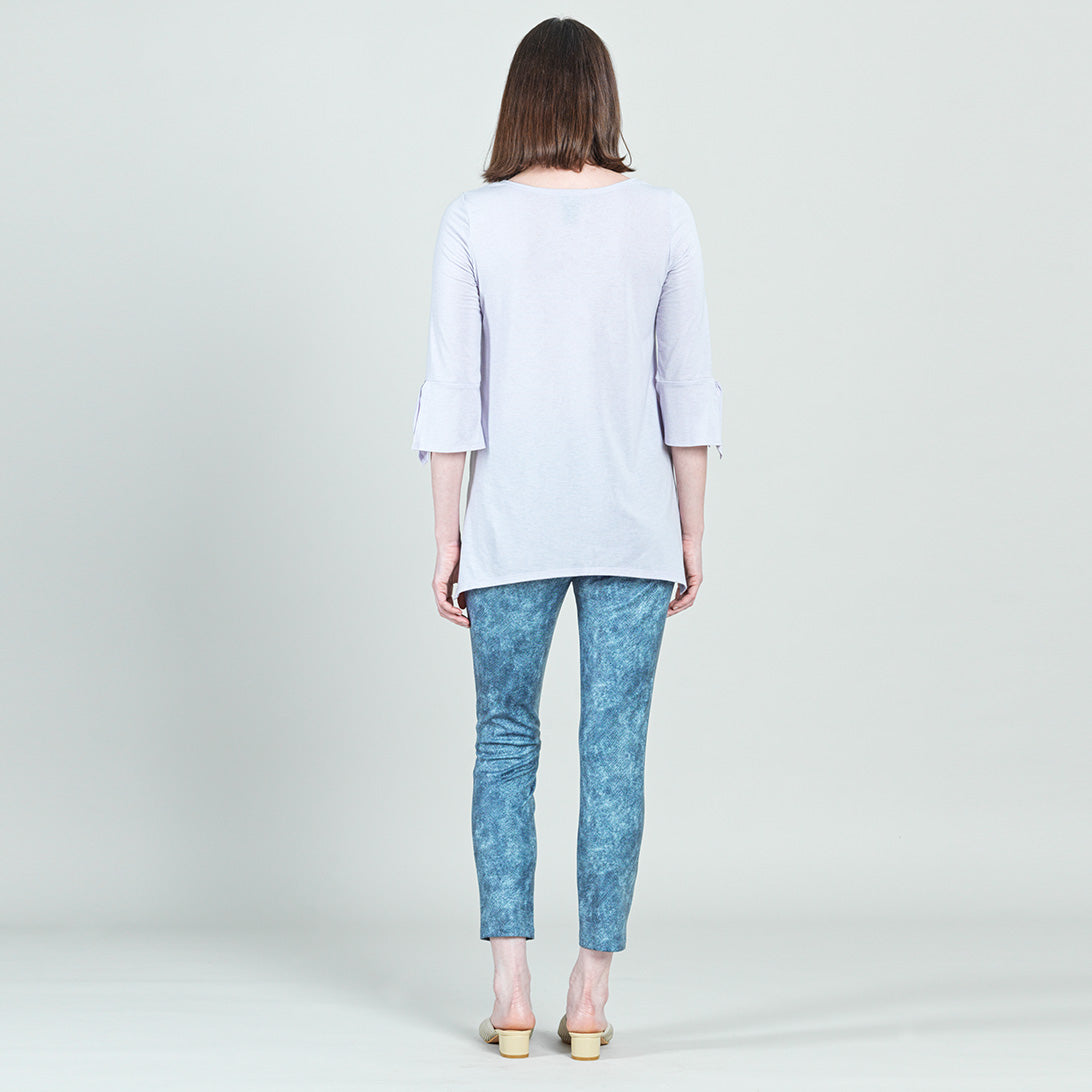 Peach Knit - Tie Cuff Side Vent Tunic - Lavender - Final Sale! | Clara Sunwoo Discount
