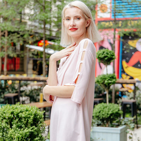 Ladder Sleeve Tunic - Rose - Final Sale! | Clara Sunwoo Best Price