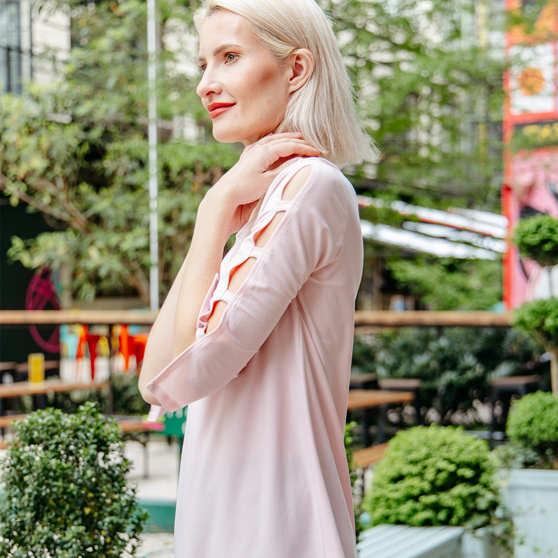 Ladder Sleeve Tunic - Rose - Final Sale! | Clara Sunwoo Best Price