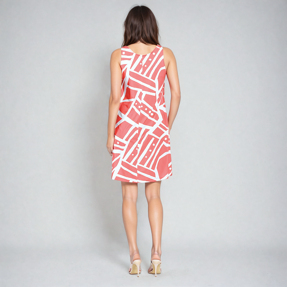Jewel Neck Swing Dress - Stripes+Dots - Final Sale! | Clara Sunwoo Best Seller