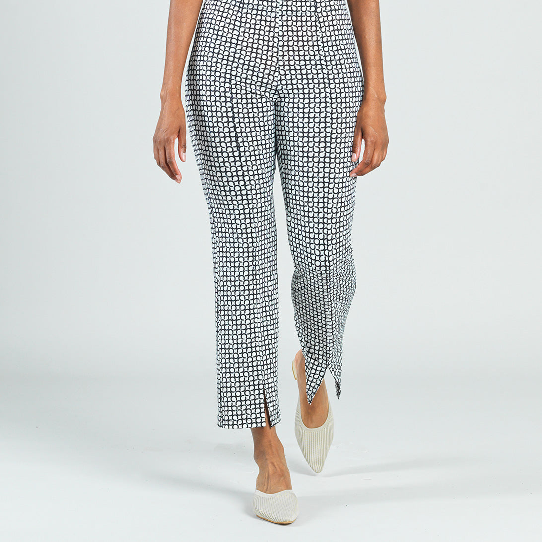 Center Seam Front Slit Ankle Pant - Chain Ring - Final Sale! | Clara Sunwoo Popular