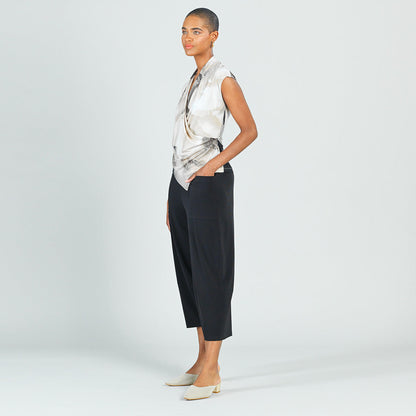 Crossover Faux Wrap Top - Watercolor - Final Sale | Clara Sunwoo Popular