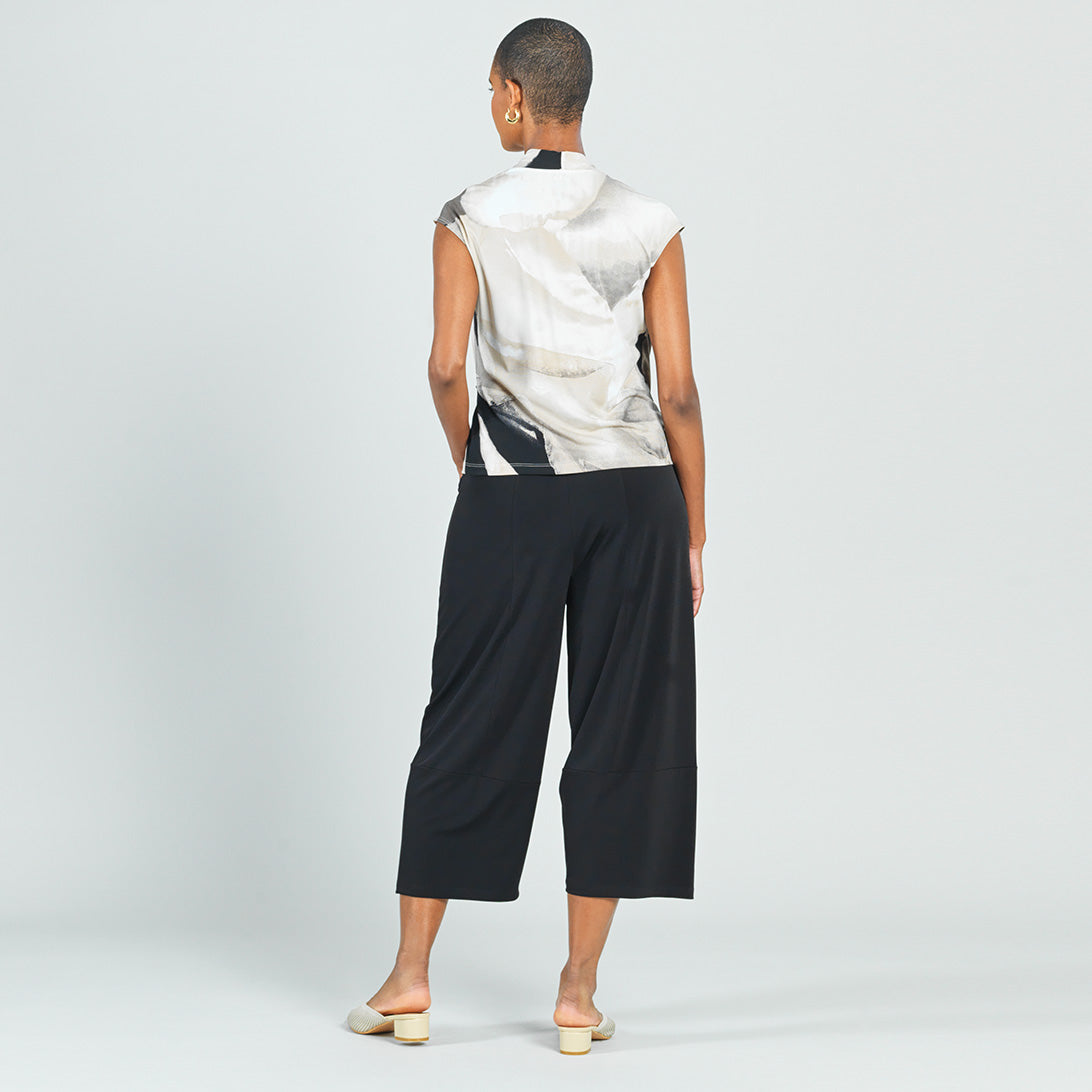 Crossover Faux Wrap Top - Watercolor - Final Sale | Clara Sunwoo Popular