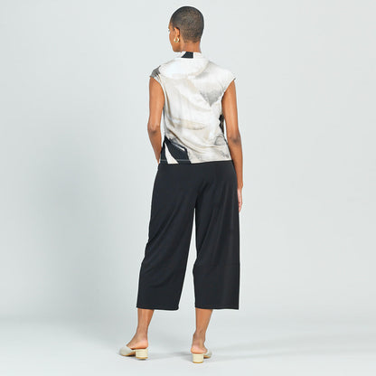 Crossover Faux Wrap Top - Watercolor - Final Sale | Clara Sunwoo Popular