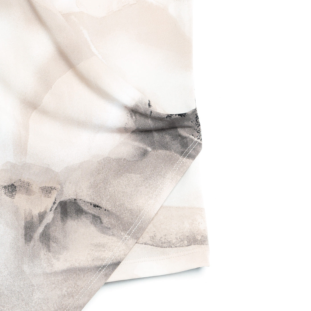 Crossover Faux Wrap Top - Watercolor - Final Sale | Clara Sunwoo Popular