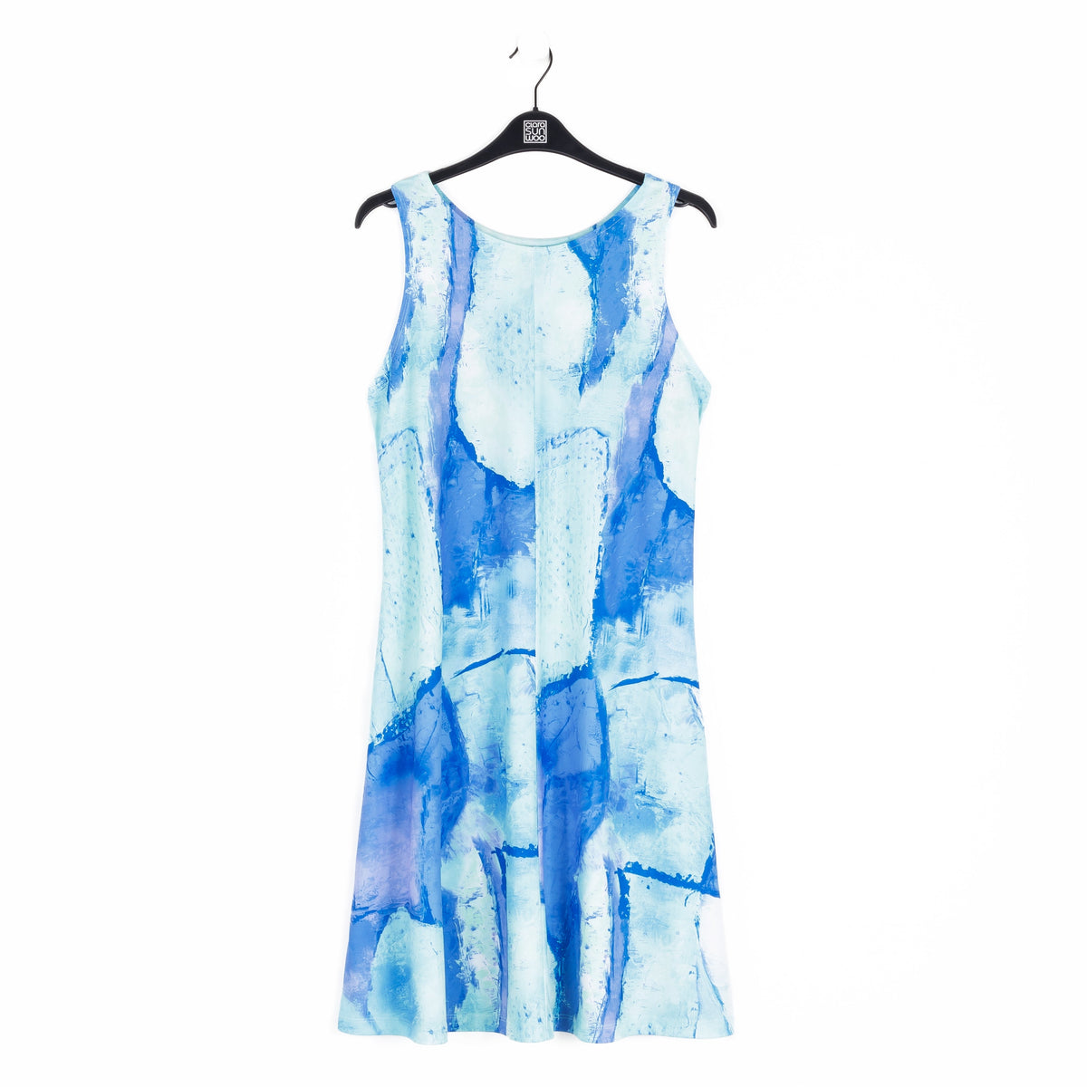 Jewel Neck Swing Dress - Water Splash - Final Sale! | Clara Sunwoo Special Offer