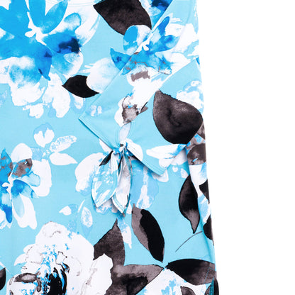 Tie Cuff Asymmetrical Vent Tunic - Floral Petal - Final Sale | Clara Sunwoo Everyday