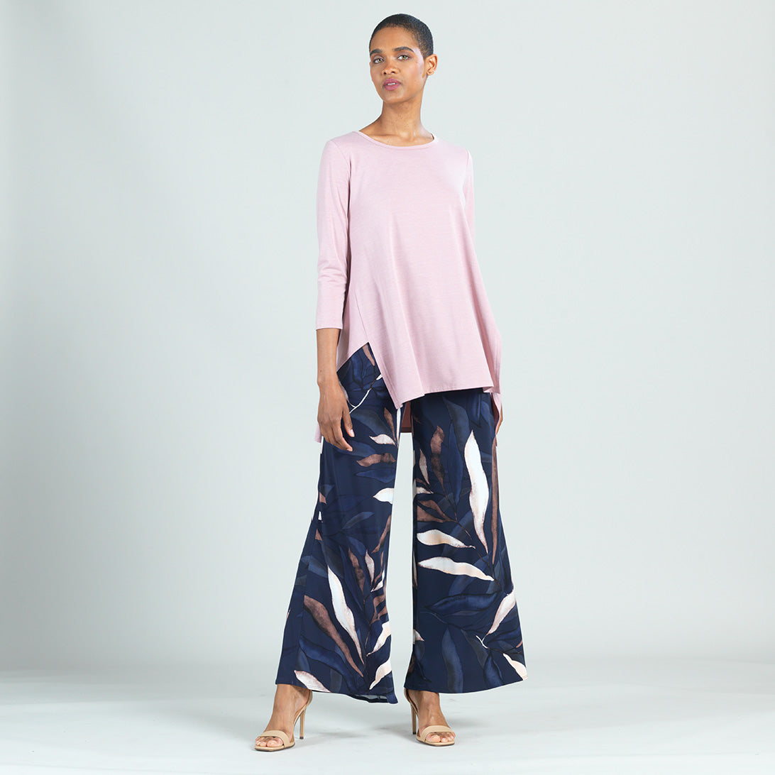 Peach Knit - Round Neck Envelope Hem Tunic - Blush - Final Sale! | Clara Sunwoo Great Value