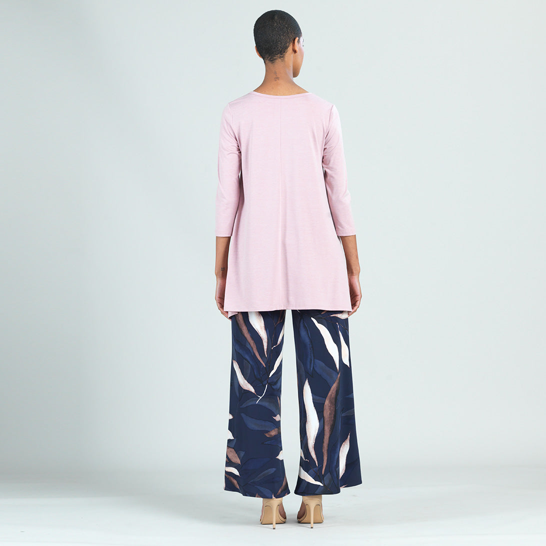 Peach Knit - Round Neck Envelope Hem Tunic - Blush - Final Sale! | Clara Sunwoo Great Value