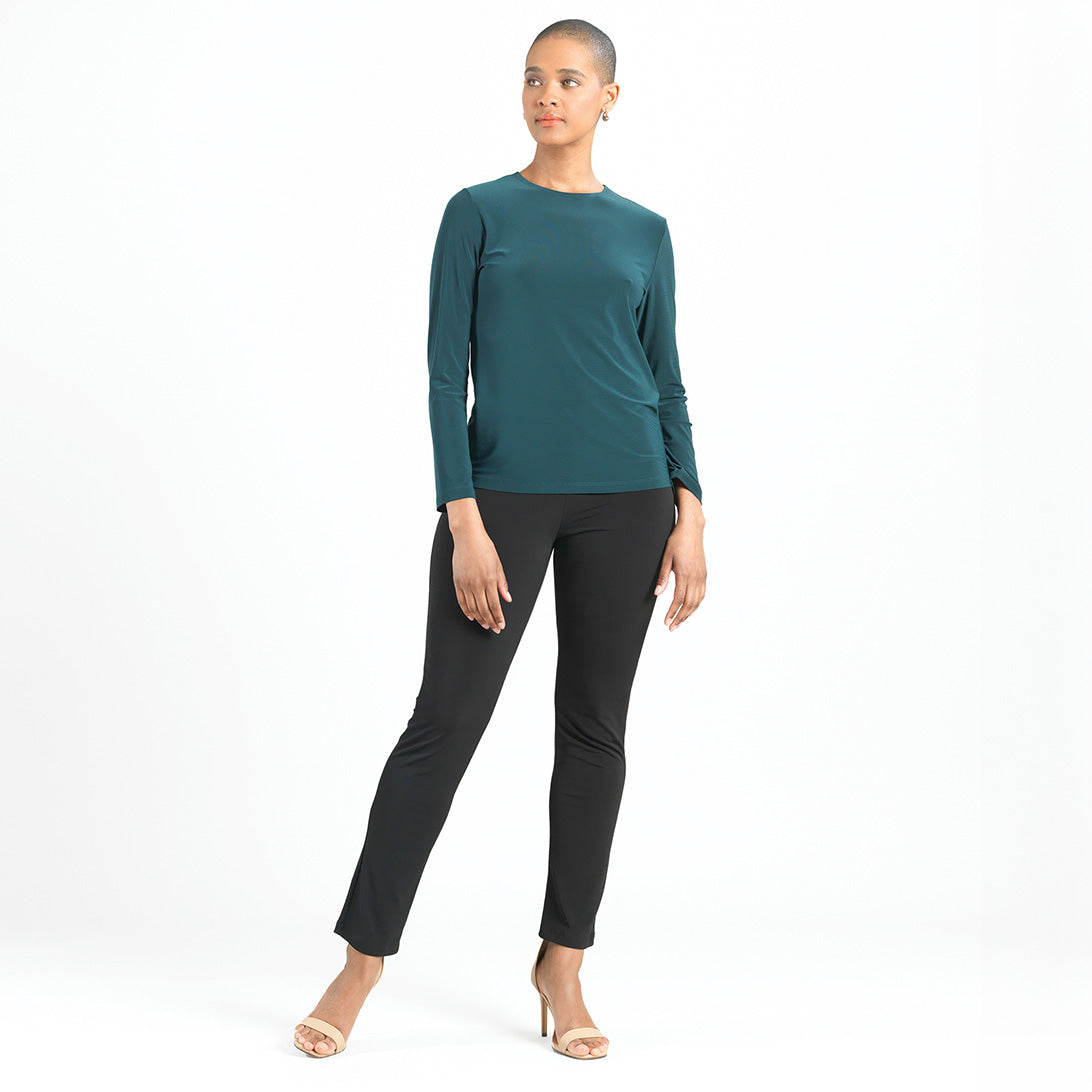 Signature Crew Neck Top - Hunter Green - Final Sale | Clara Sunwoo Exclusive