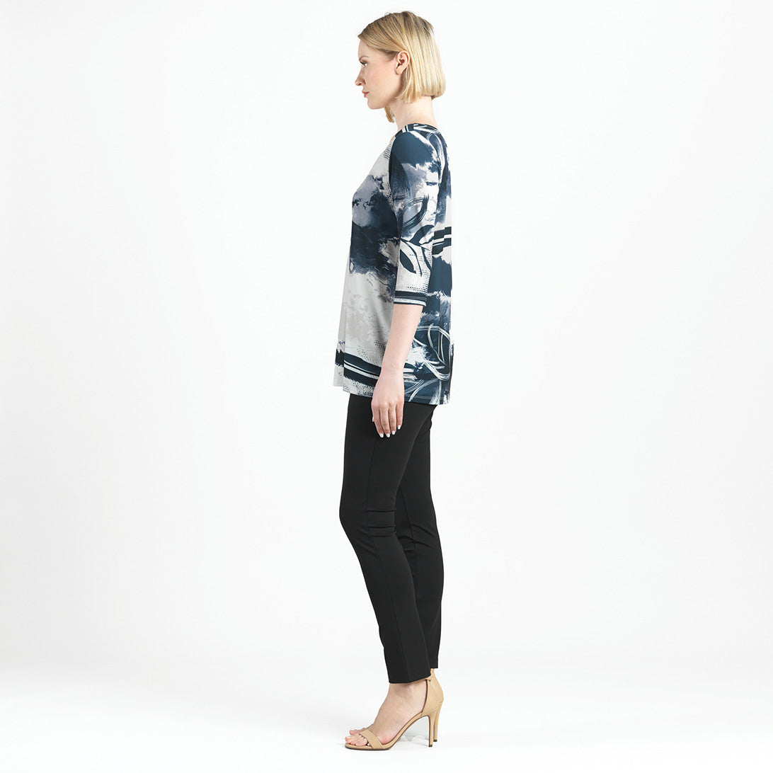 Scoop Neck Tunic  - Misty Petals - Final Sale! | Clara Sunwoo Top Pick