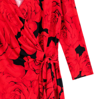 Surplice Faux Wrap Side Tie Tunic - Rose Floret - Final Sale! | Clara Sunwoo Best Price