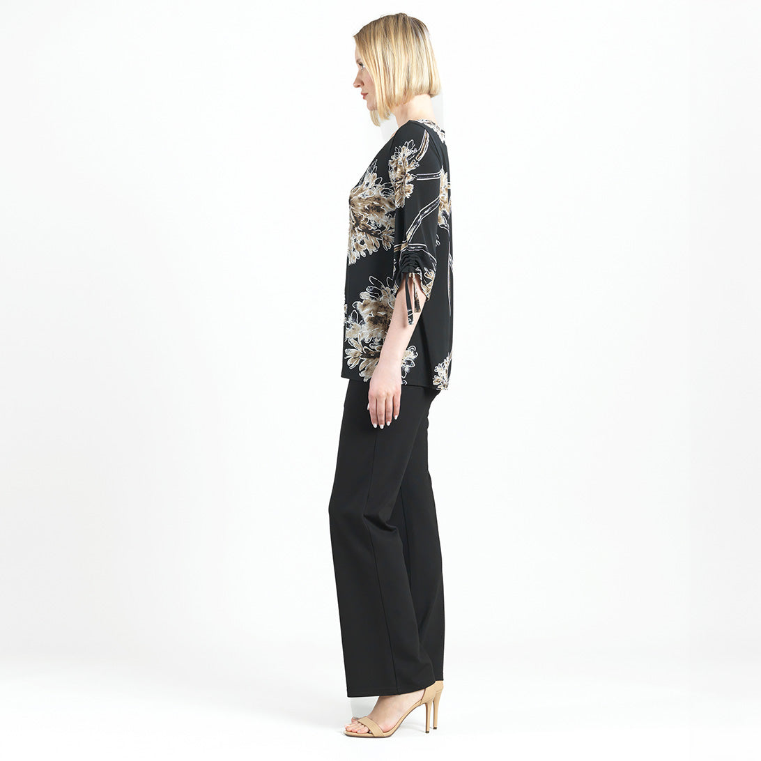 Textured Pull-Tie Cuff Tunic - Mum Blossom - Final Sale! | Clara Sunwoo Deals