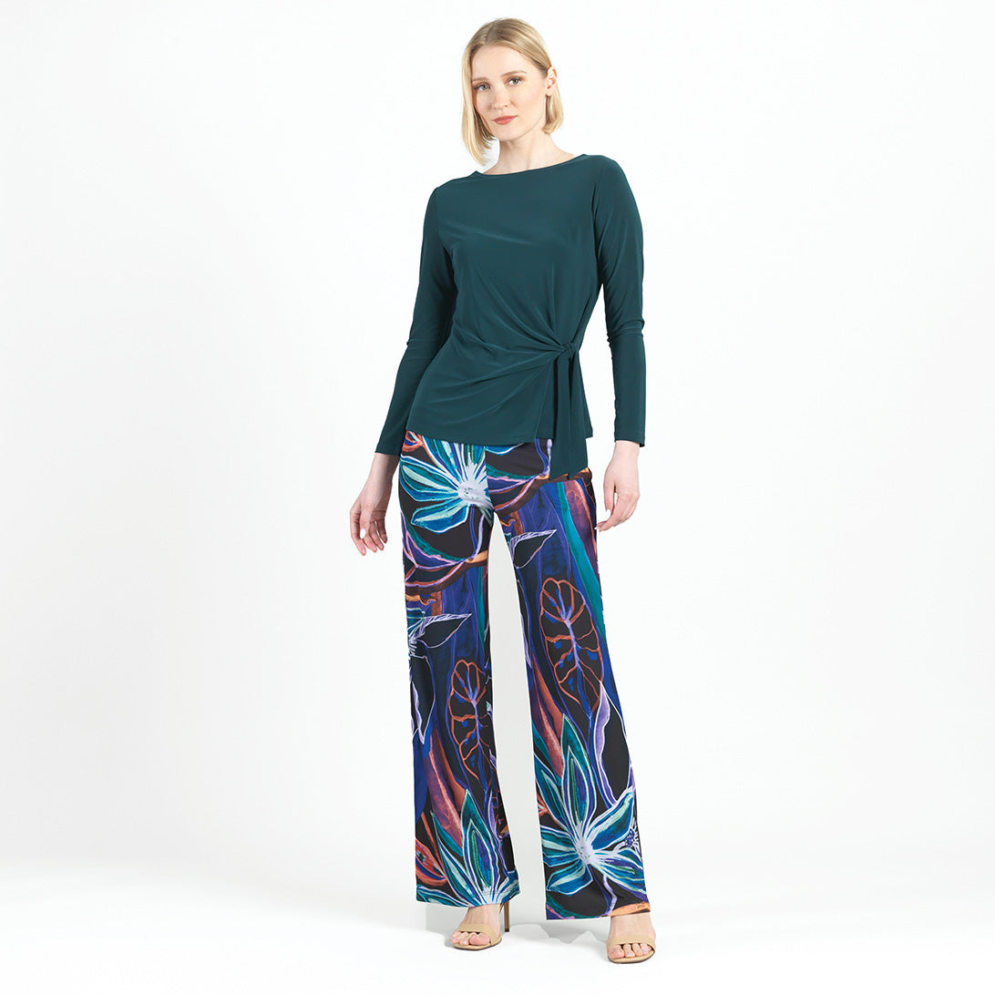 Side Tie Waist Top - Hunter Green - Final Sale | Clara Sunwoo Value