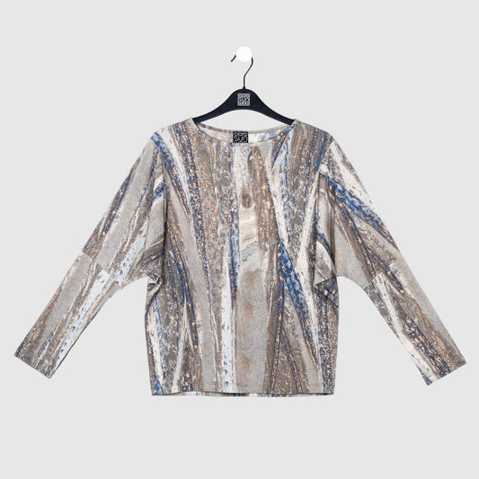 Dolman Sleeve Top - Python Taupe - Final Sale! | Clara Sunwoo Quality
