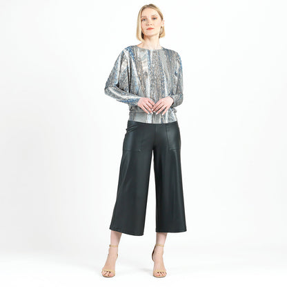 Dolman Sleeve Top - Python Taupe - Final Sale! | Clara Sunwoo Quality