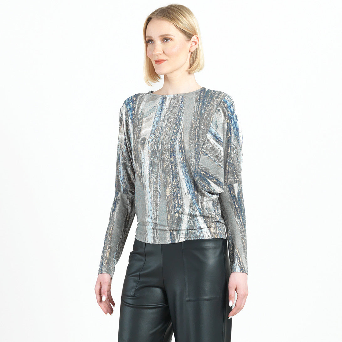 Dolman Sleeve Top - Python Taupe - Final Sale! | Clara Sunwoo Quality