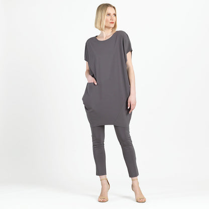 Rayon-Ponte Knit - Slim Rider Pant - Mocha - Final Sale! | Clara Sunwoo Best Seller