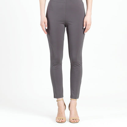 Rayon-Ponte Knit - Slim Rider Pant - Mocha - Final Sale! | Clara Sunwoo Best Seller