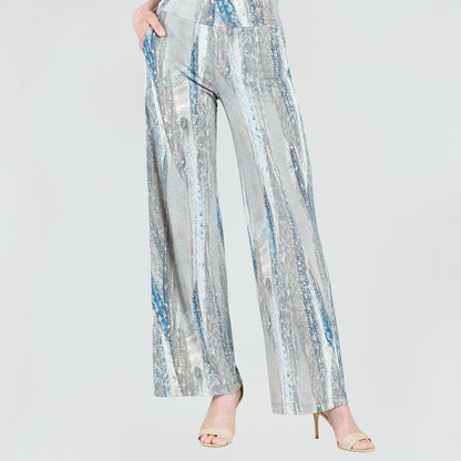 Signature Wide Leg Pocket Pant - Python Taupe - Final Sale! | Clara Sunwoo Trusted