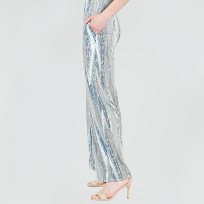 Signature Wide Leg Pocket Pant - Python Taupe - Final Sale! | Clara Sunwoo Trusted