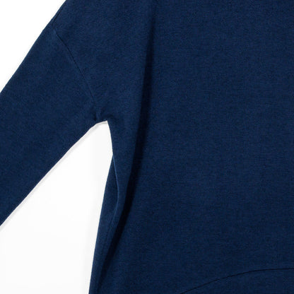 French Terry - Banded Hemline Sweater - Midnight Blue - Final Sale | Clara Sunwoo Trending