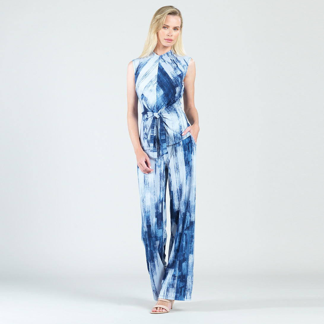 Sleeveless Center Front Tie Top - Paint Stroke - Final Sale! | Clara Sunwoo Deals