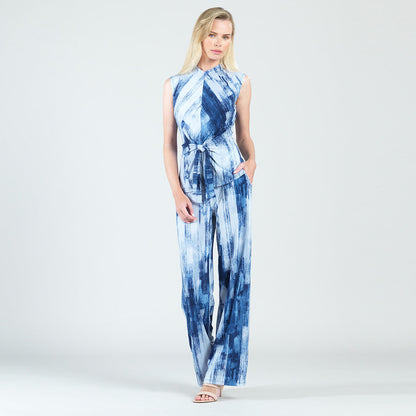 Sleeveless Center Front Tie Top - Paint Stroke - Final Sale! | Clara Sunwoo Deals