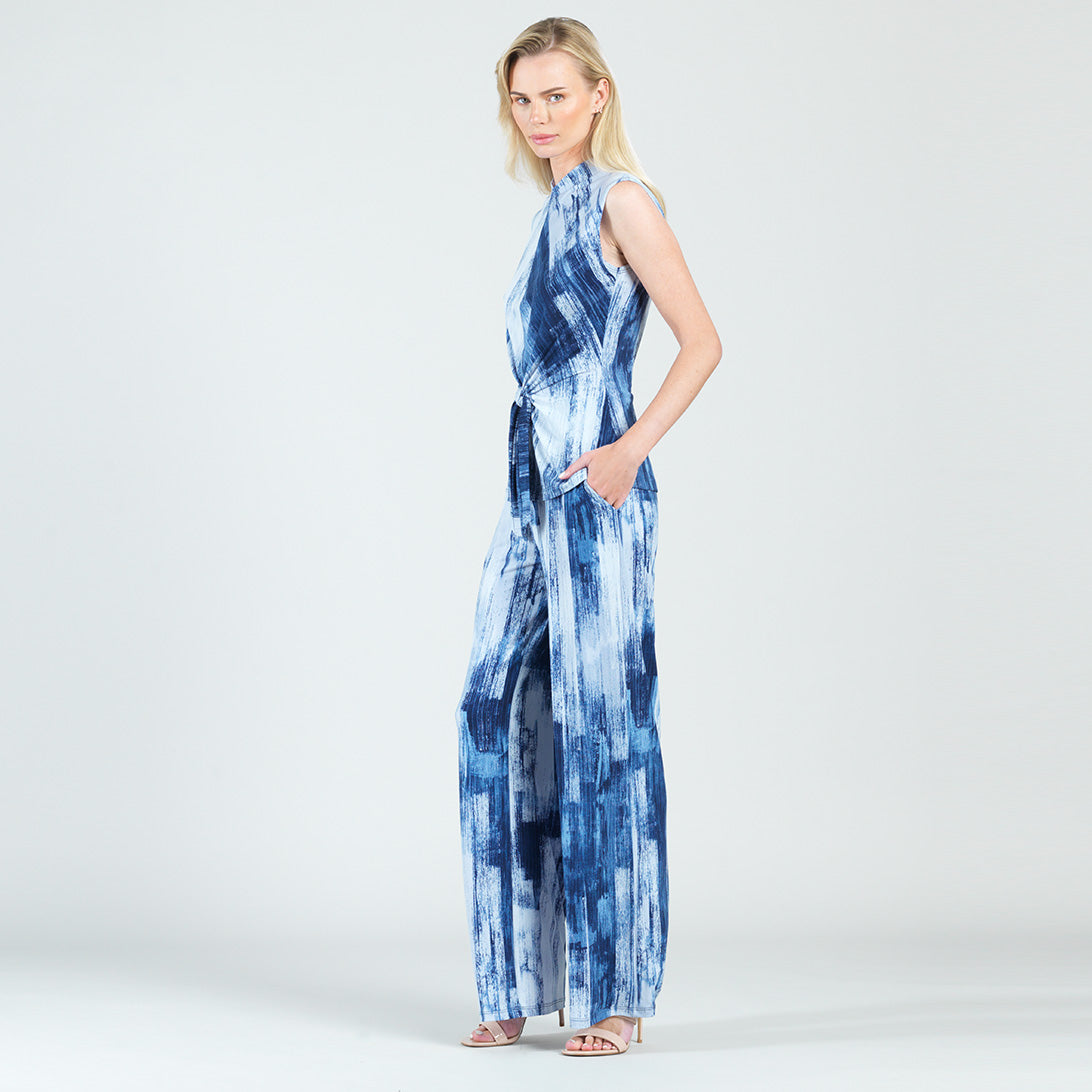 Sleeveless Center Front Tie Top - Paint Stroke - Final Sale! | Clara Sunwoo Deals