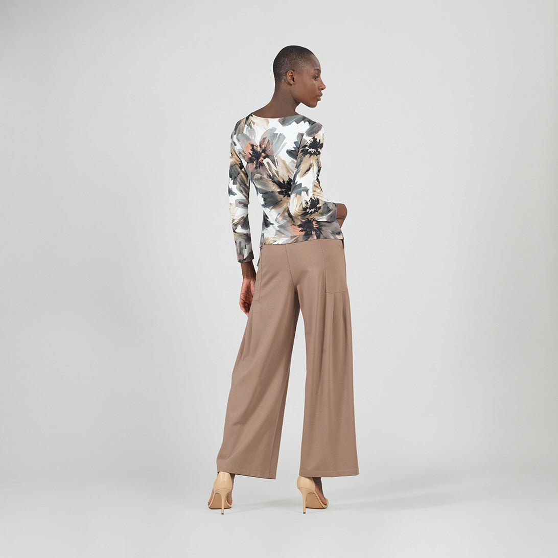 Gauze Knit - Side Tie Waist Top - Petal Whisper - Final Sale | Clara Sunwoo New
