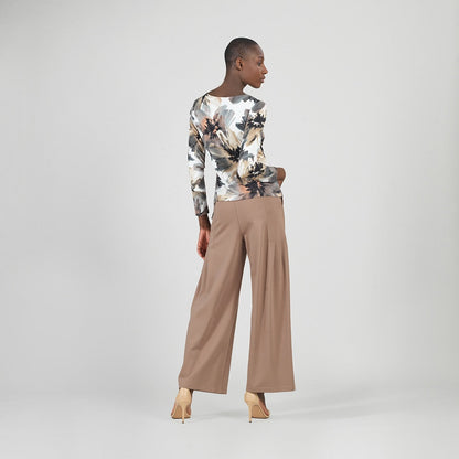 Gauze Knit - Side Tie Waist Top - Petal Whisper - Final Sale | Clara Sunwoo New
