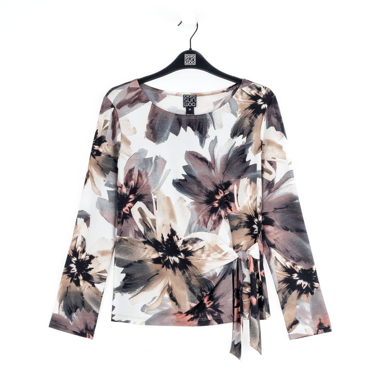 Gauze Knit - Side Tie Waist Top - Petal Whisper - Final Sale | Clara Sunwoo New