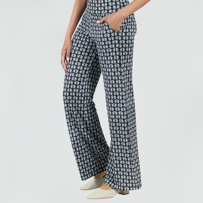 Signature Wide Leg Pocket Pant - Geo Striped - Final Sale! | Clara Sunwoo Essential