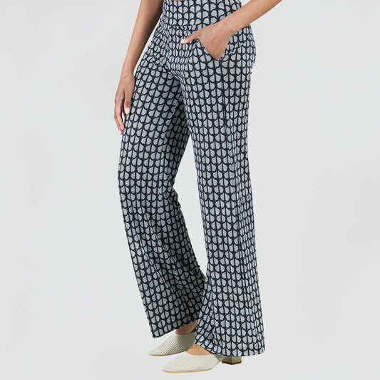 Signature Wide Leg Pocket Pant - Geo Striped - Final Sale! | Clara Sunwoo Essential