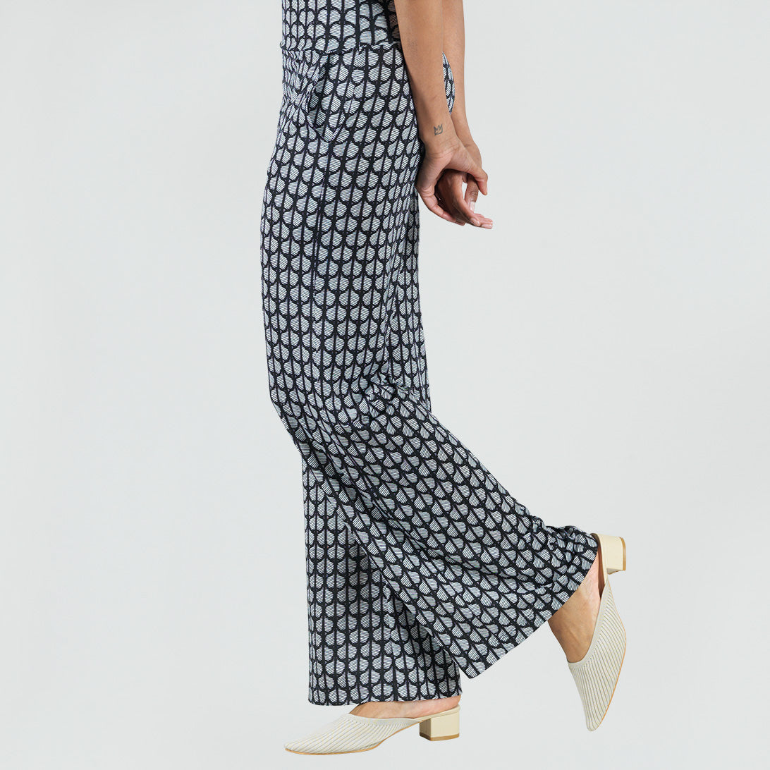 Signature Wide Leg Pocket Pant - Geo Striped - Final Sale! | Clara Sunwoo Essential